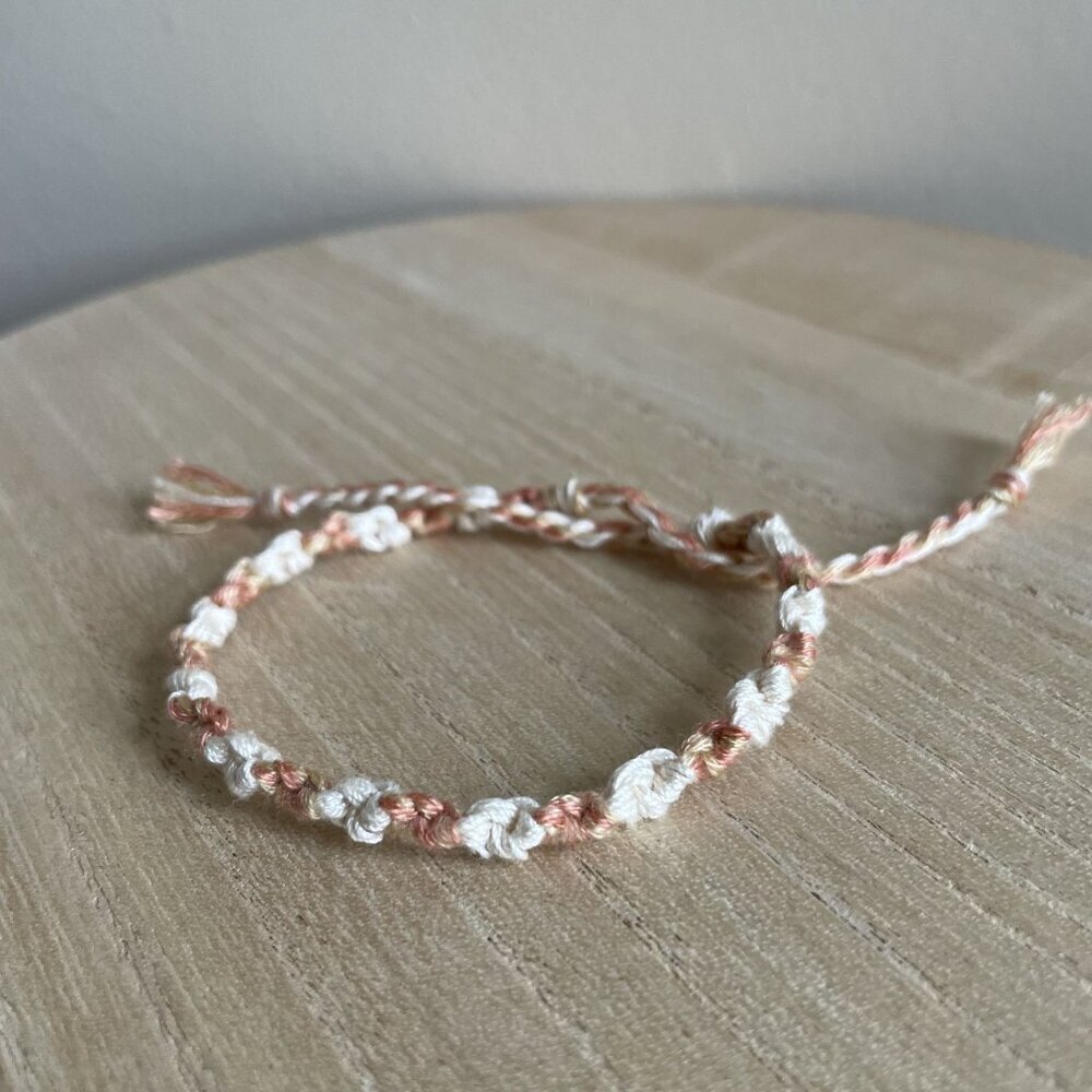 Nita Bracelet, anklet, trendy, comfortable, tie, embroidery thread, woven, gift,